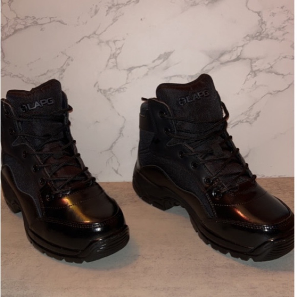 MENS NWT LA Police Gear Black Boots